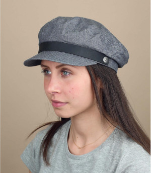 women grey fisherman cap Fiddler middle grey wmn